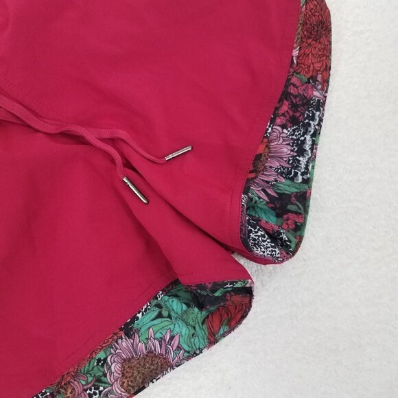 Like NEW Lululemon 4 Choose a Side 3" Athletic Shorts Ruby Red / Zen Floral - Picture 5 of 12